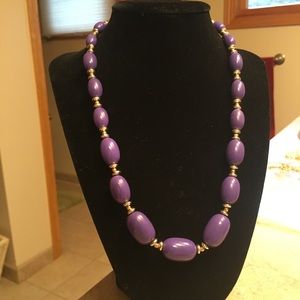 Purple costume necklace